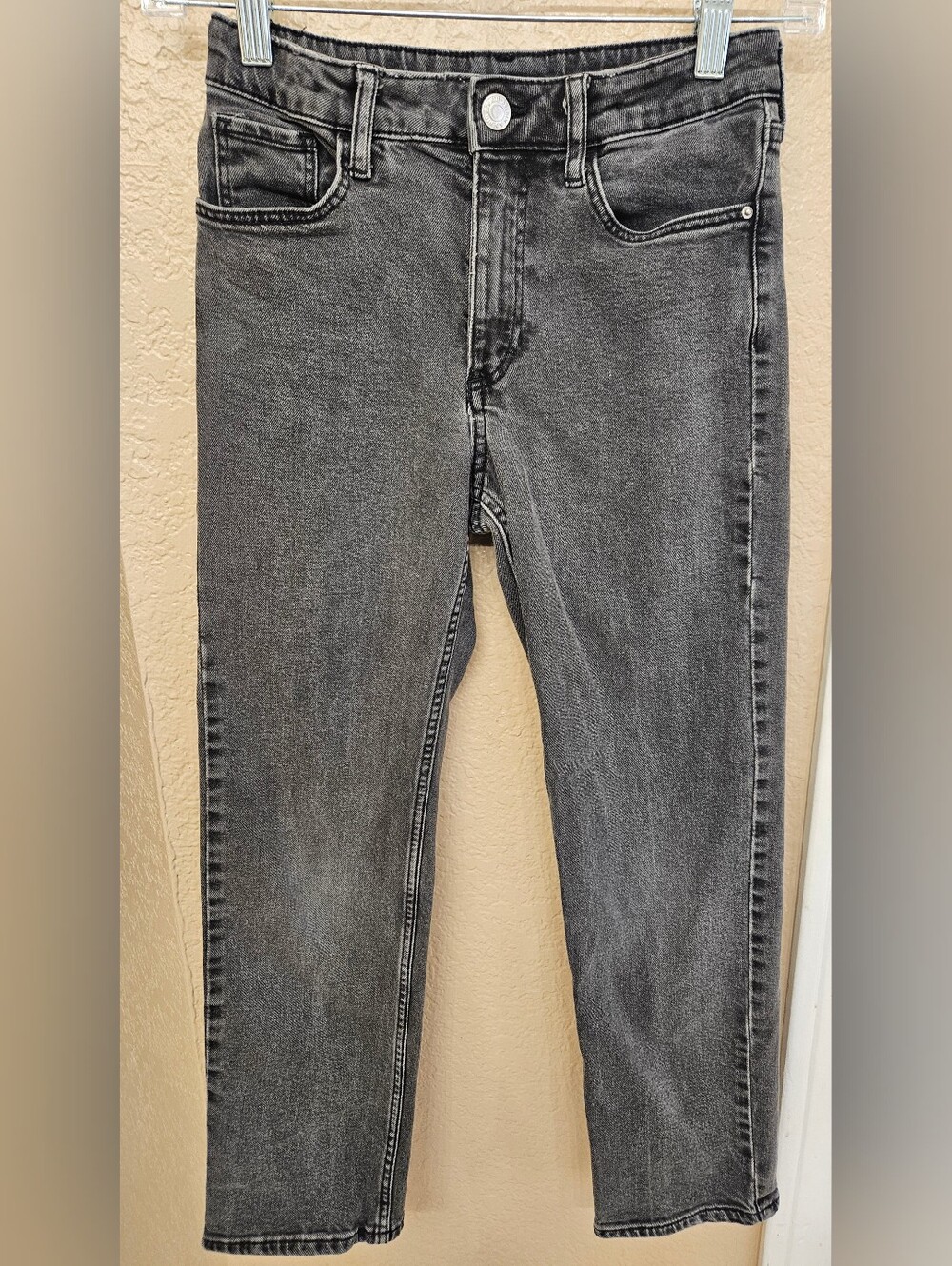 H&M Gray Denim Straight Leg Jeans Kids 10